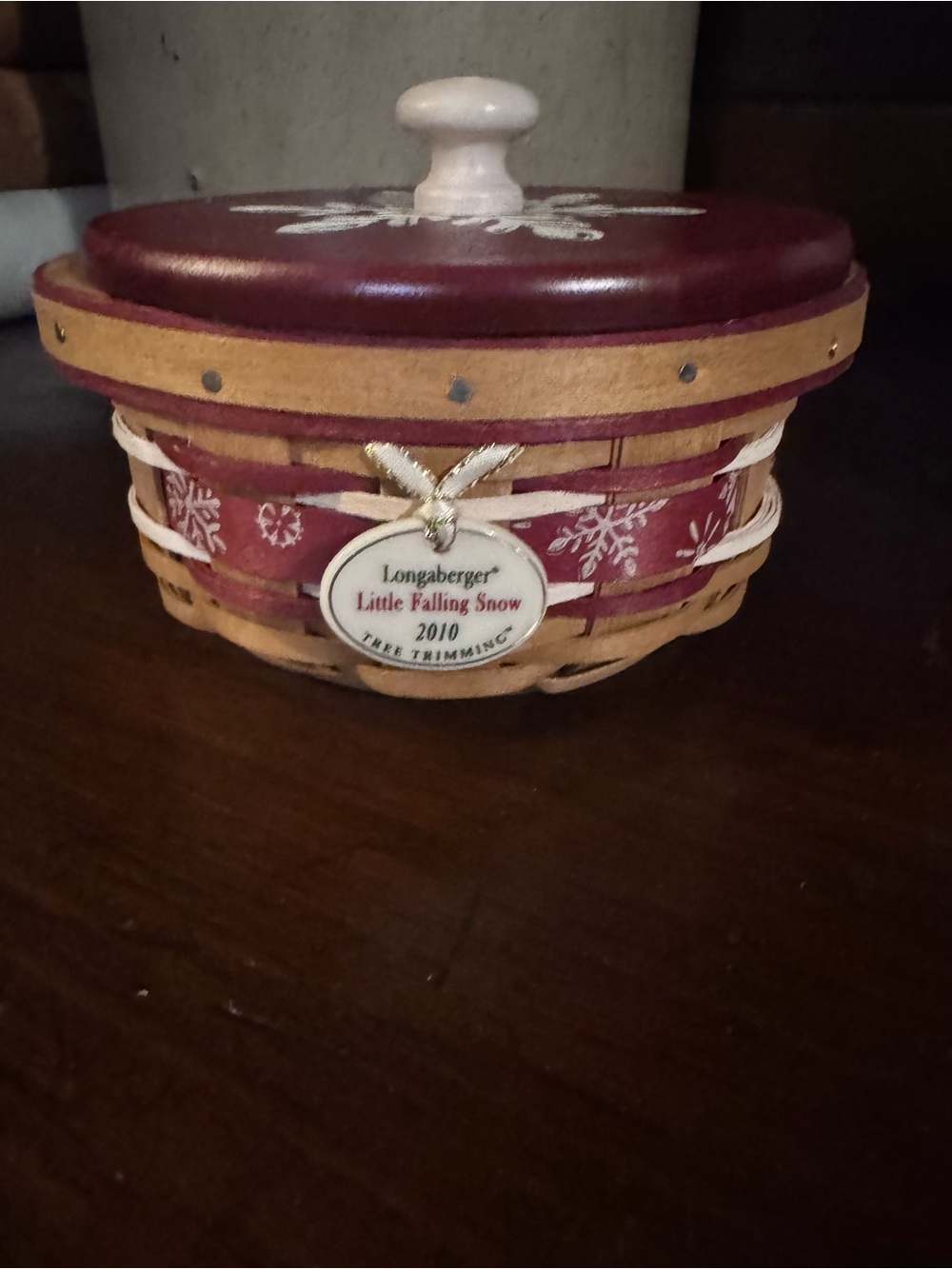 Longaberger 2010 Tree Trimming "Little Falling Snow" Basket Set